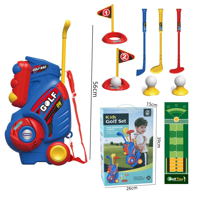 Children's Golf Toy Set with Portable Backpack