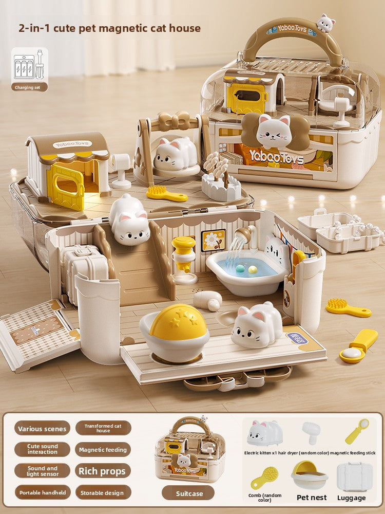 Kittens Pet House With Functioning Lights