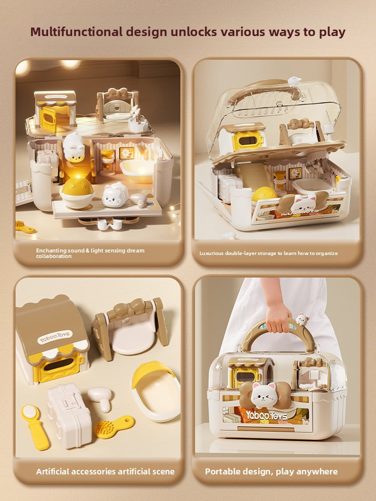 Kittens Pet House With Functioning Lights