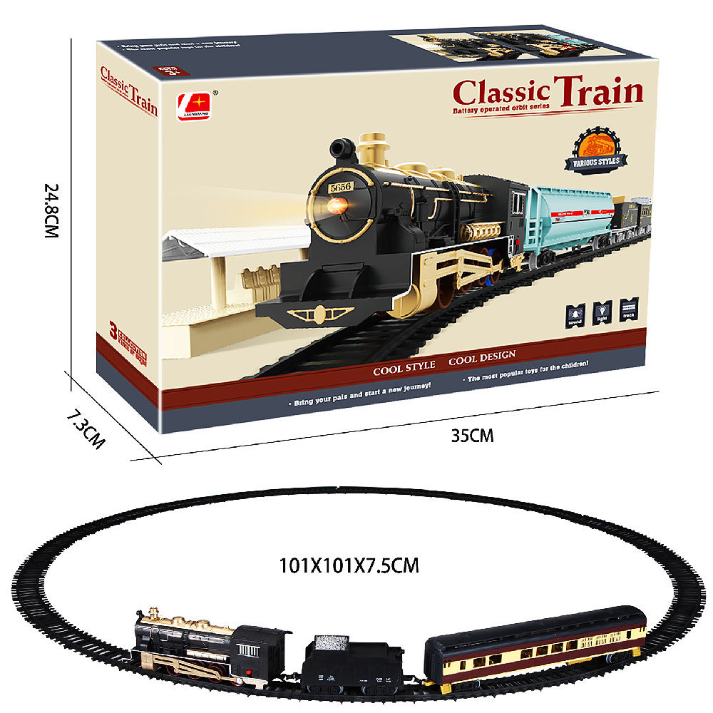 Electric Retro Track Train Toy