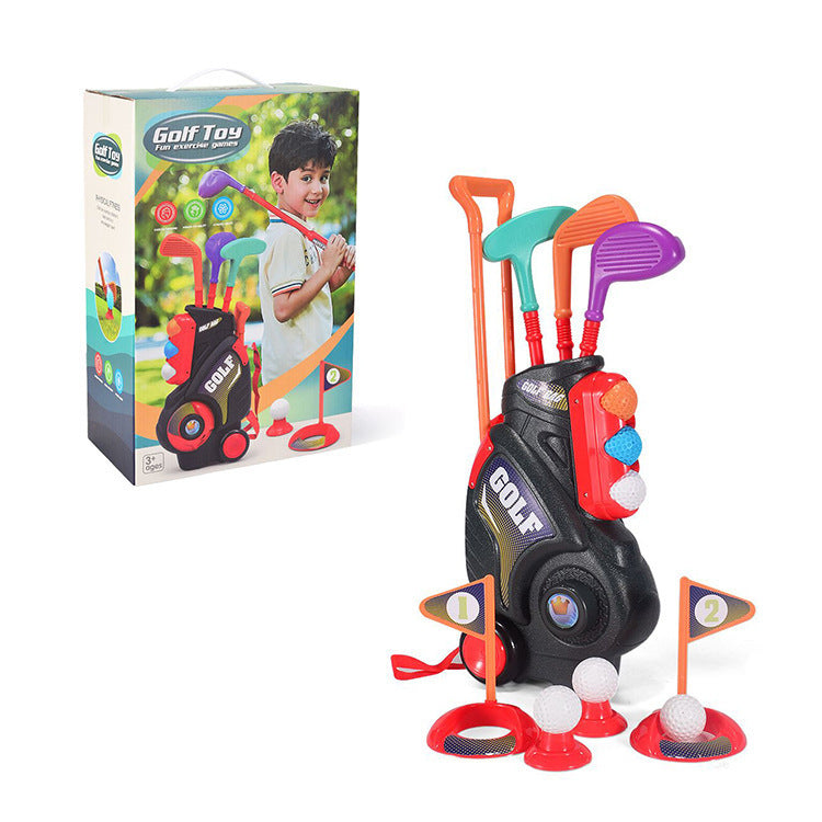 Children's Golf Toy Set with Portable Backpack