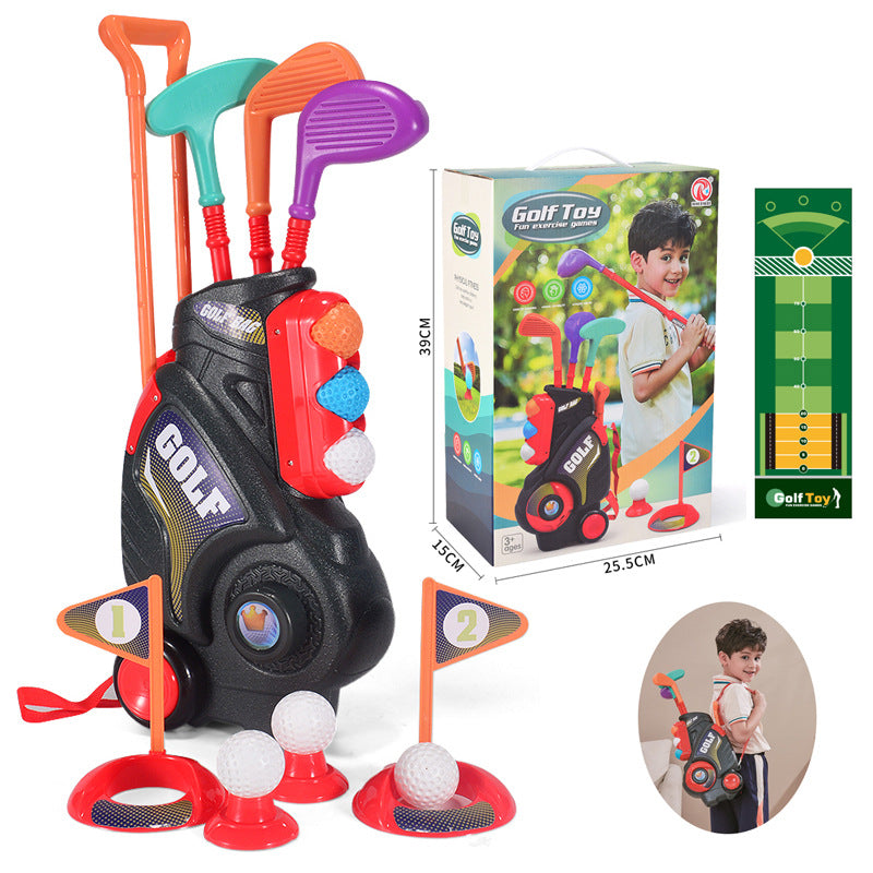 Children's Golf Toy Set with Portable Backpack