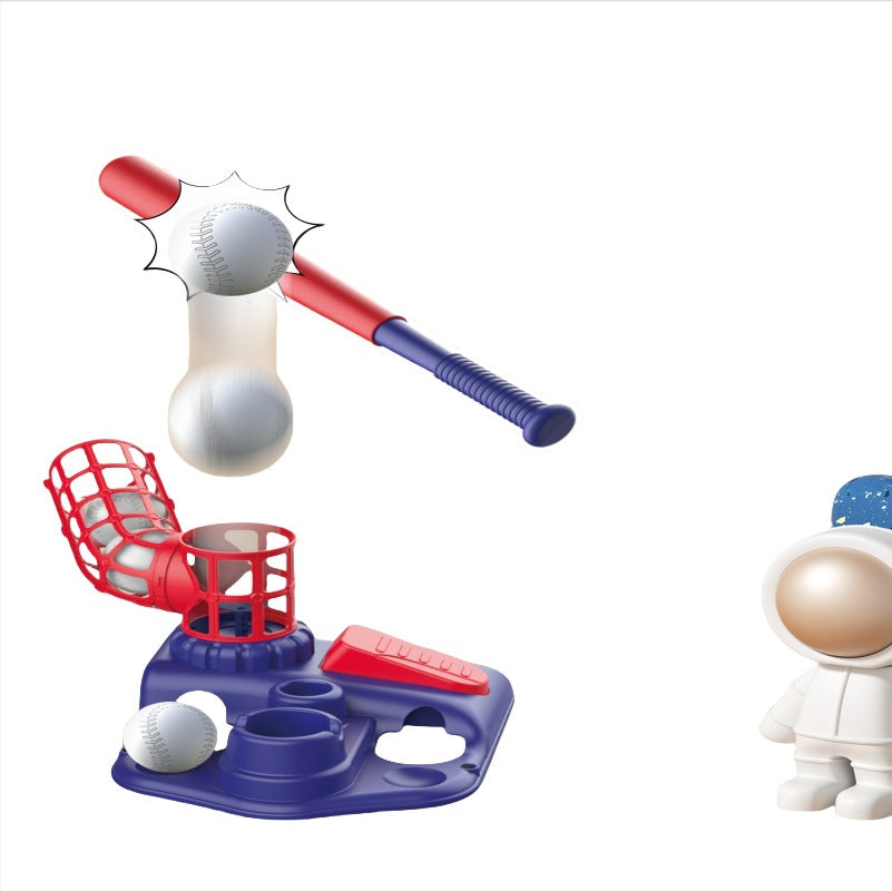 Children's Pedal Baseball Launcher Training Set