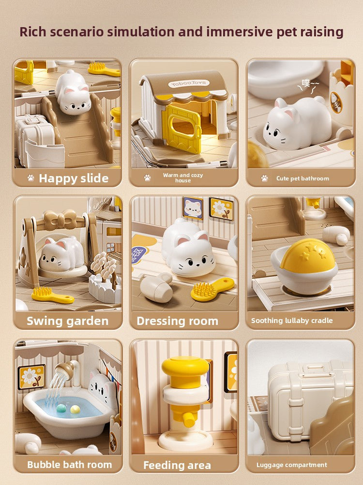 Kittens Pet House With Functioning Lights