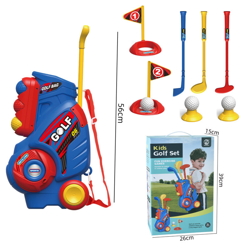 Children's Golf Toy Set with Portable Backpack