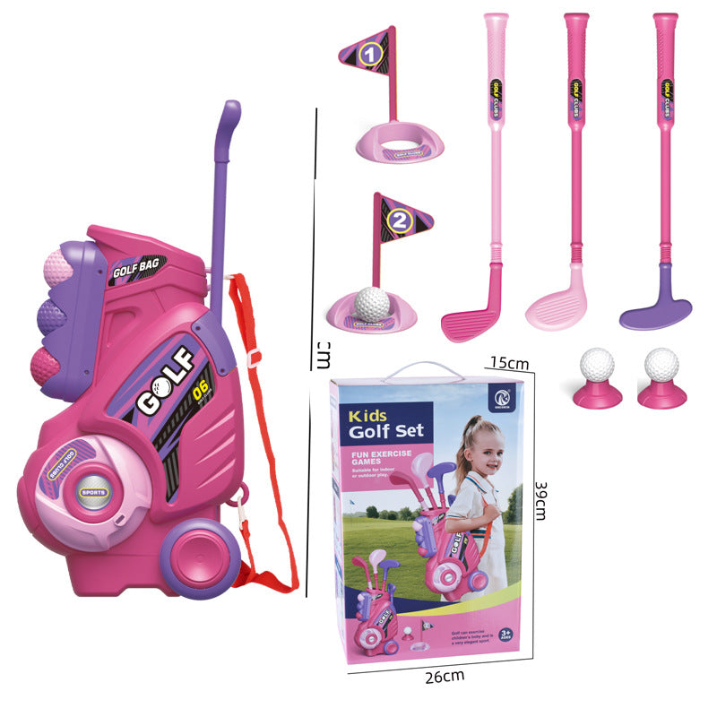 Children's Golf Toy Set with Portable Backpack