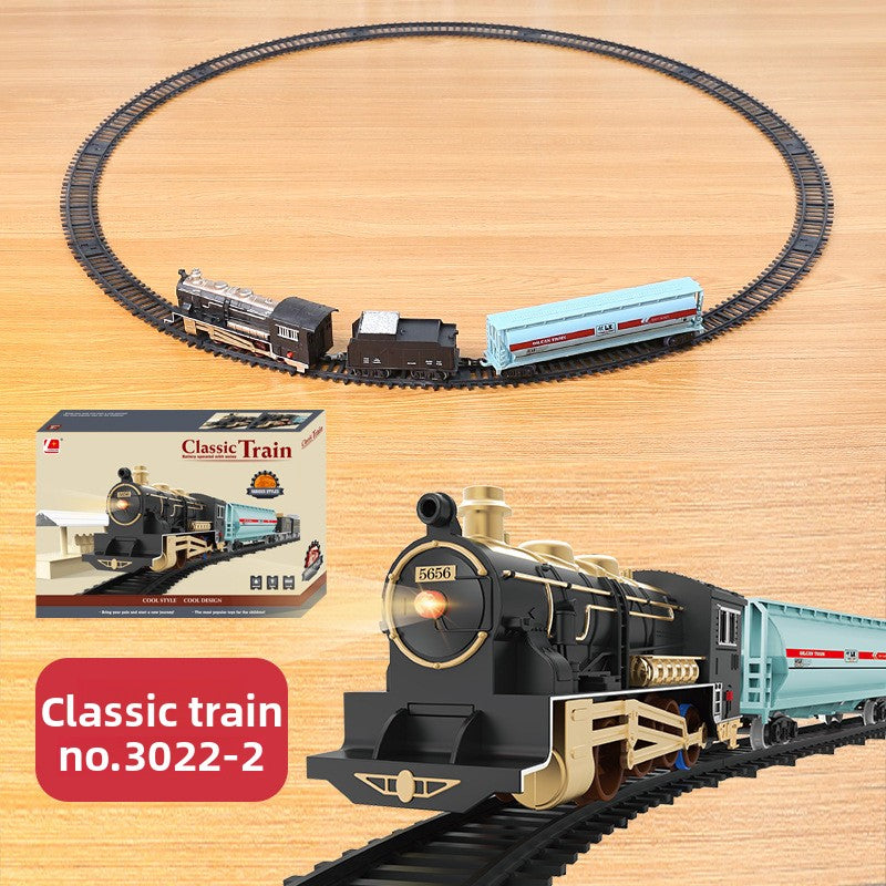 Electric Retro Track Train Toy