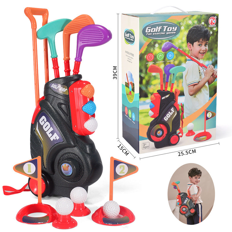 Children's Golf Toy Set with Portable Backpack