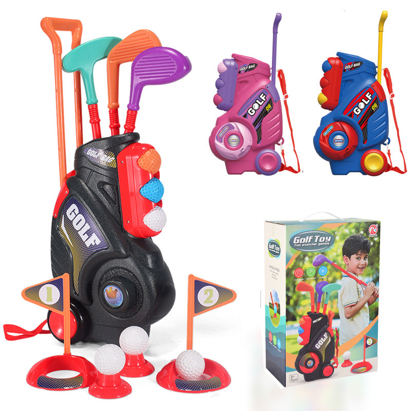 Children's Golf Toy Set with Portable Backpack